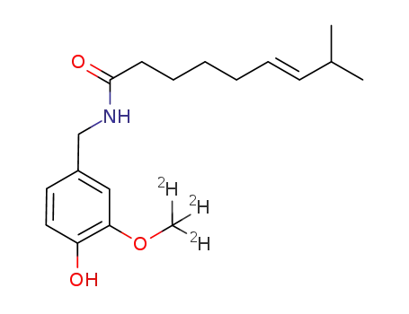 Molecular Structure of 1217899-52-9 (trans-Capsaicin-d3)