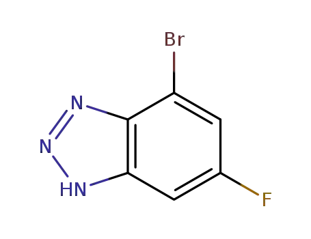 Molecular Structure of 937013-96-2 (4-bromo-6-fluoro-1H-benzo[d][1,2,3]triazole)