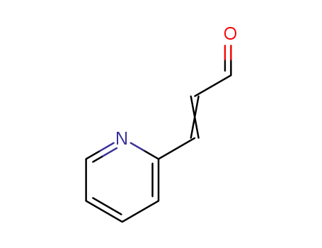 Molecular Structure of 51689-49-7 (2-Propenal, 3-(2-pyridinyl)-)
