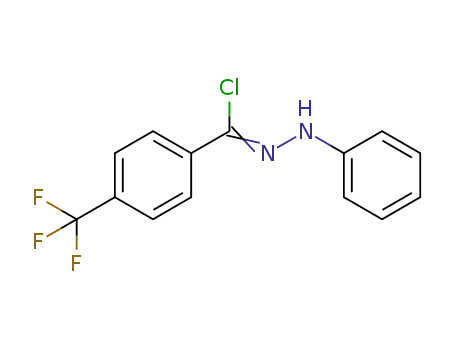 Molecular Structure of 851166-36-4 (N-phenyl-4-trifluoromethylbenzenecarbohydrazonoyl chloride)
