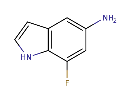 Molecular Structure of 926028-84-4 (5-amino-7-fluoro-1H-indol...)