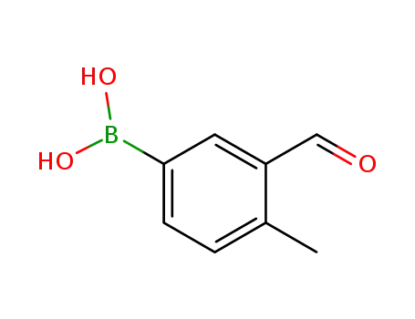 Molecular Structure of 1106869-99-1 (3-FORMYL-4-METHYLPHENYLBORONIC ACID)