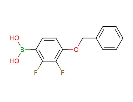 Molecular Structure of 156635-87-9 (4-Benzyloxy-2,3-difluorobenzeneboronic acid)
