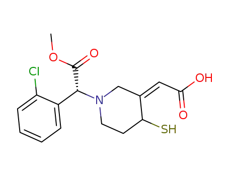 트랜스 클로피도그렐 티올 대사 산물
(부분 입체 이성질체의 혼합물)
단종