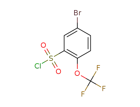 Molecular Structure of 915763-79-0 (5-broMo-2-(trifluoroMethoxy)benzene-1-sulfonyl chloride)
