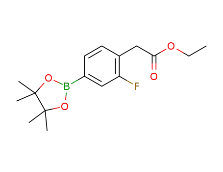 ethyl 2-(2-fluoro-4-(4,4,5,5-tetramethyl-1,3,2-dioxaborolan-2-yl)phenyl)acetate