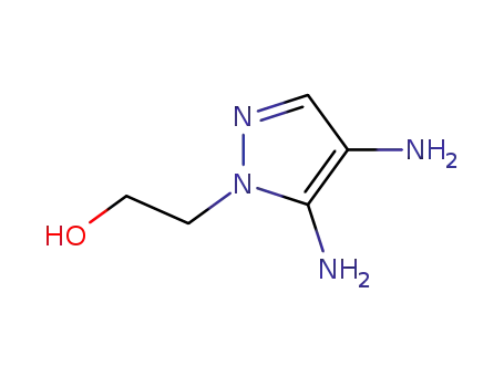 Molecular Structure of 155601-17-5 (2-(4,5-DIAMINO-1H-PYRAZOL-1-YL)ETHANOL)