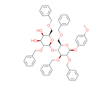 Molecular Structure of 358681-61-5 (4-Methoxyphenyl 4-O-(2,6-Di-O-benzyl-beta-D-galactopyranosyl)-2,3,6-tri-O-benzyl-beta-D-glucopyranoside)
