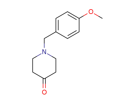 Molecular Structure of 905986-94-9 (1-[(4-Methoxyphenyl)methyl]-4-piperidinone)