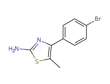 Molecular Structure of 65705-44-4 (4-(4-BROMOPHENYL)-5-METHYL-1,3-THIAZOLE-2-YLAMINE)