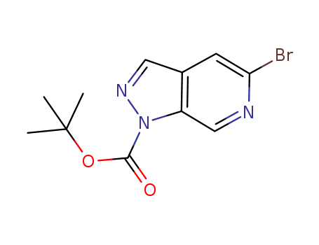 2-Methyl-2-propanyl 5-bromo-1H-pyrazolo[3,4-c]pyridine-1-carboxyl ate