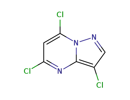 Molecular Structure of 58347-52-7 (3,5,7-trichloropyrazolo[1,5-a]pyriMidine)