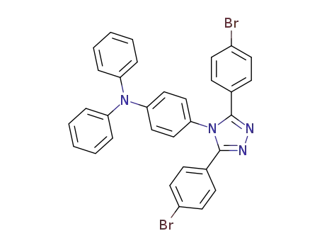 Molecular Structure of 1151695-71-4 (3,5-bis-(4-bromophenyl)-4-([4-(N,N-di(phenyl)amino)]phen-1-yl)-1,2,4-triazole)