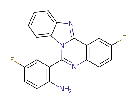 4-Fluoro-2-(2-fluorobenzimidazo(1,2-c)quinazolin-6-yl)aniline