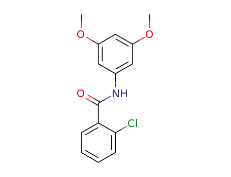 Molecular Structure of 420811-51-4 (2-Chloro-N-(3,5-diMethoxyphenyl)benzaMide, 97%)