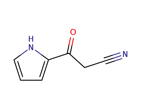 Molecular Structure of 90908-89-7 (3-oxo-3-(1H-pyrrol-2-yl)propanenitrile)