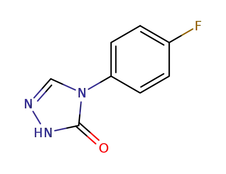 Molecular Structure of 80240-40-0 (4-(4-Fluorophenyl)-1H-1,2,4-triazol-5(4H)-one)