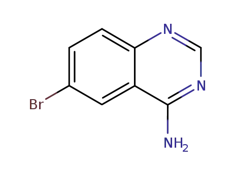 Molecular Structure of 21419-48-7 (6-BROMO-QUINAZOLIN-4-YLAMINE)
