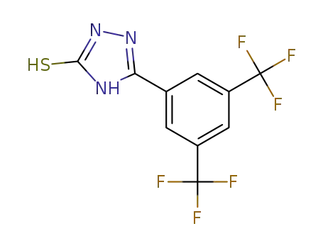 Molecular Structure of 175276-77-4 (5-[3,5-BIS(TRIFLUOROMETHYL)PHENYL]-1,2,4-TRIAZOLE-3-(2H)-THIONE)