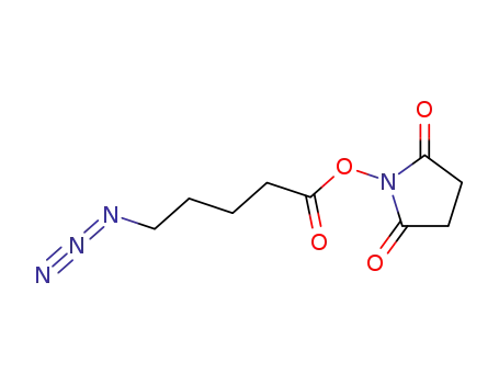 Molecular Structure of 478801-48-8 (2,5-Pyrrolidinedione, 1-[(5-azido-1-oxopentyl)oxy]-)
