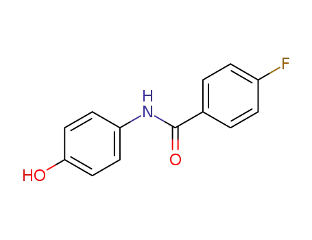 Molecular Structure of 85059-06-9 (Benzamide, 4-fluoro-N-(4-hydroxyphenyl)-)