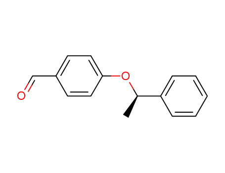 Molecular Structure of 1095985-13-9 ((R)-4-(1-phenylethoxy)benzaldehyde)