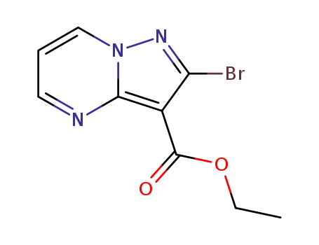 Molecular Structure of 1394003-51-0 (Ethyl 2-broMopyrazolo[1,5-a]pyriMidine-3-carboxylate)