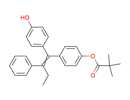 (E/Z)-1-(4-Hydroxyphenyl)-1-[4-(trimethylacetoxy)phenyl]-2-phenylbut-1-ene