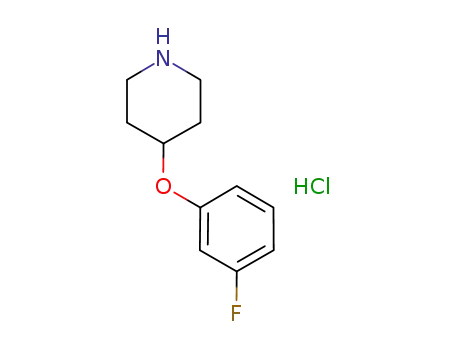Molecular Structure of 3202-36-6 (4-(3-fluorophenoxy)piperidine(HCl))