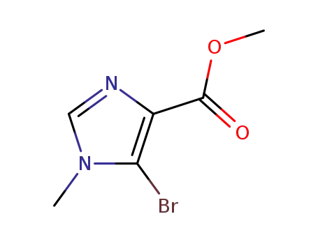 Molecular Structure of 120781-01-3 (methyl 5-bromo-1-methyl-1H-imidazole-4-carboxylate)