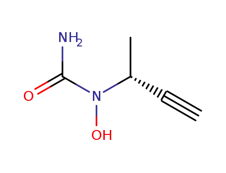 Molecular Structure of 154355-92-7 (Urea, N-hydroxy-N-(1-methyl-2-propynyl)-, (R)-)