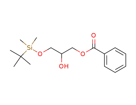 Molecular Structure of 121564-15-6 ([3-[tert-butyl(dimethyl)silyl]oxy-2-hydroxypropyl] benzoate)