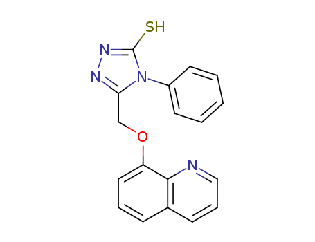 3H-1,2,4-Triazole-3-thione,2,4-dihydro-4-phenyl-5-[(8-quinolinyloxy)methyl]- cas  73511-58-7