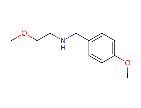 Molecular Structure of 103464-79-5 ((4-METHOXY-BENZYL)-(2-METHOXY-ETHYL)-AMINE)