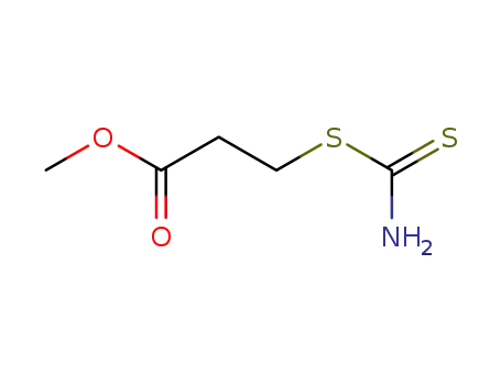 Molecular Structure of 76441-19-5 (methyl 3-(carbamothioylsulfanyl)propanoate)