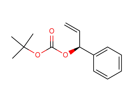 Molecular Structure of 444575-89-7 ((S)-(-)-tert-butyl 1-phenylprop-2-en-1-yl carbonate)