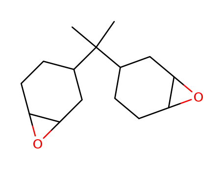 Molecular Structure of 14513-43-0 (3,3''-(1-METHYLETHYLIDENE)BIS-7-OXABICYCLO[4.1.0]HEPTANE)