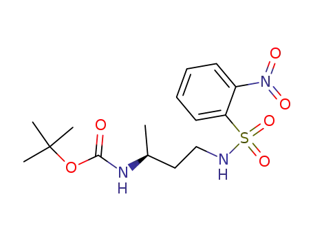 Carbamic acid, [(1S)-1-methyl-3-[[(2-nitrophenyl)sulfonyl]amino]propyl]-,
1,1-dimethylethyl ester