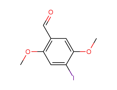 Molecular Structure of 90064-47-4 (4-IODO-2,5-DIMETHOXYBENZALDEHYDE)