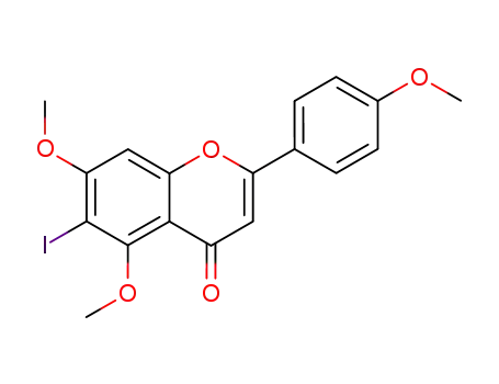 4H-1-Benzopyran-4-one, 6-iodo-5,7-dimethoxy-2-(4-methoxyphenyl)-