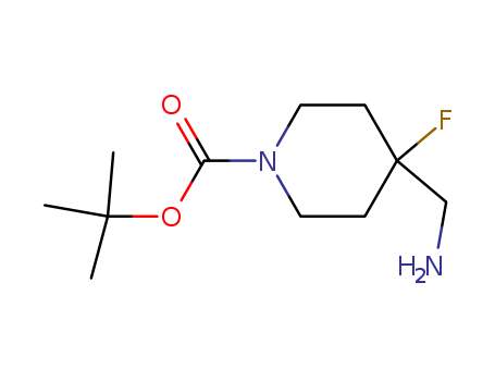 1-Piperidinecarboxylicacid, 4-(aminomethyl)-4-fluoro-, 1,1-dimethylethyl ester