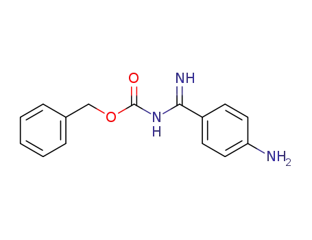 Molecular Structure of 147291-70-1 (4-[N-(benzyloxycarbonyl)-aminoiminomethyl]aniline)