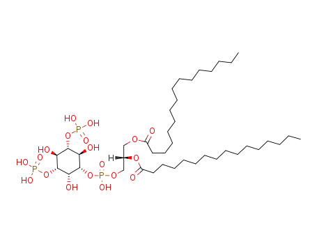 D-myo-Inositol, 1-(2R)-2,3-bis(1-oxohexadecyl)oxypropyl hydrogen phosphate 3,5-bis(dihydrogen phosphate)