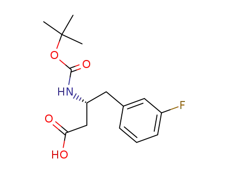Molecular Structure of 331763-66-7 (BOC-(R)-3-AMINO-4-(3-FLUORO-PHENYL)-BUTYRIC ACID)