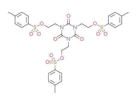 Molecular Structure of 951016-94-7 (1,3,5-tris(2-tosylethyl)-1,3,5-triazine-2,4,6-trione)