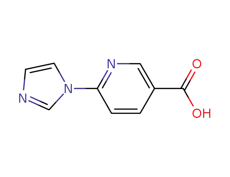 Molecular Structure of 216955-75-8 (6-(1H-IMIDAZOL-1-YL)NICOTINIC ACID)