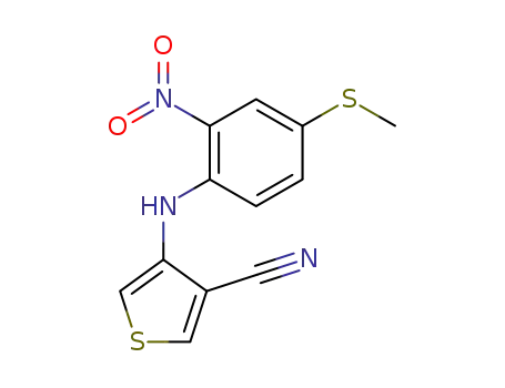 4-[4-(Methylsulfanyl)-2-nitroanilino]thiophene-3-carbonitrile