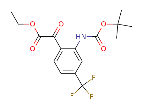 (2-tert-Butoxycarbonylamino-4-trifluoromethyl-phenyl)-oxo-acetic acid ethyl ester