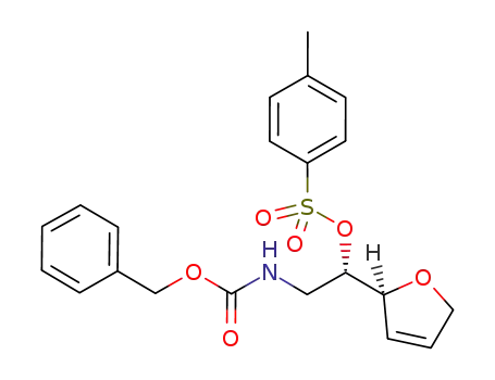 (S)-2-(benzyloxycarbonylamino)-1-((S)-2,5-dihydrofuran-2-yl)ethyl 4-methylbenzenesulfonate