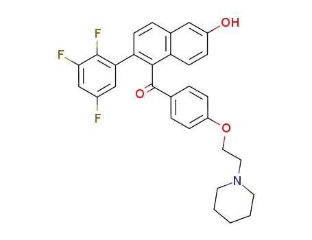 [6-hydroxy-2-(2,3,5-trifluoro-phenyl)-naphthalen-1-yl]-[4-(2-piperidin-1-yl-ethoxy)phenyl]-methanone